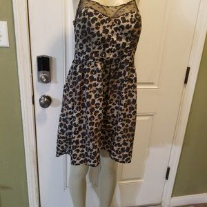 Animal Print High/Low Sleeveless Summer Dress